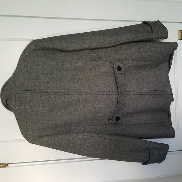 H&M Men's Coat Size 44R Black & White - Picture 2 of 3